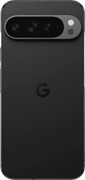 Google Pixel 9 Pro XL 128GB Zwart 5G + BlueBuilt Back Cover Zwart achterkant