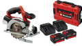 Einhell TE-CS 18/150 Li Solo 4.0Ah Battery (2x) E-Case S-F Starter Kit Main Image