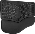 BlueBuilt Draadloos Ergonomisch Bluetooth Toetsenbord QWERTY linkerkant