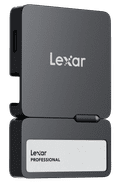 Lexar Go Portable SSD SL400 1TB + Hub left side
