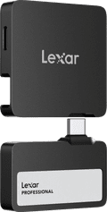 Lexar Go Portable SSD SL400 1TB + Hub left side