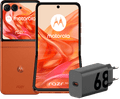 Motorola Razr 50 256GB Oranje 5G + Motorola Oplader 30W Zwart + Usb C Kabel 1m Zwart Main Image