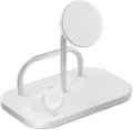 Zens 4-in-1 MagSafe met Qi2 Draadloze Oplader 15W met Standaard, Watch Stand en iPad Stand linkerkant