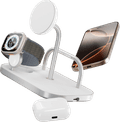 Zens 4-in-1 MagSafe met Qi2 Draadloze Oplader 15W met Standaard, Watch Stand en iPad Stand voorkant