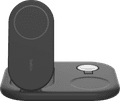 Belkin Boost Charge MagSafe en Qi2 3-in-1 Draadloze Oplader 15W met Standaard Zwart voorkant