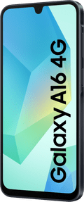 Samsung Galaxy A16 128GB Zwart 4G + Samsung Oplader 25W Zwart rechterkant