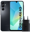 Samsung Galaxy A16 128GB Zwart 4G + Samsung Oplader 25W Zwart Main Image