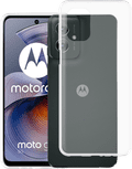 Just in Case Soft Design Motorola Moto G75 Back Cover Transparant product in gebruik