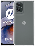 Just in Case Soft Design Motorola Moto G75 Back Cover Transparant voorkant