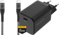 BlueBuilt Power Delivery Charger with USB-C Port 65W Black + USB-C to USB-C Cable 1.5m Main Image