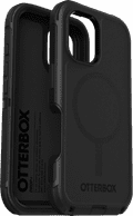 Otterbox Defender Apple iPhone 16 Back Cover Zwart linkerkant