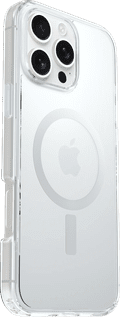 Otterbox Symmetry Apple iPhone 16 Pro Max Back Cover met MagSafe Magneet Transparant rechterkant