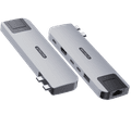 Sitecom MacBook Air Multiport Hub 6-en-2 Argent avant