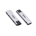Sitecom MacBook Pro Multiport Hub 6-en-2 Argent avant