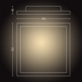 Philips Hue Aurelle Ceiling Lamp White Ambiance Square - Small detail