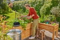 Gardena AquaBloom Set L product in gebruik