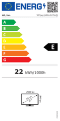 HP Series 5 Pro 527pq energy label