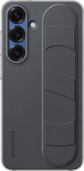 Samsung S25 Standing Grip Back Cover Zwart Main Image