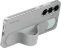 Samsung S25 Standing Grip Back Cover Grijs product in gebruik