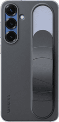 Samsung S25 Plus Standing Grip Back Cover Black product in use