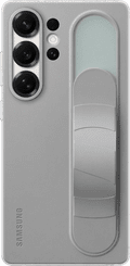 Samsung S25 Ultra Standing Grip Back Cover Grijs product in gebruik