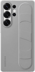 Samsung S25 Ultra Standing Grip Back Cover Grijs Main Image
