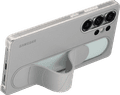 Samsung S25 Ultra Standing Grip Back Cover Grijs product in gebruik