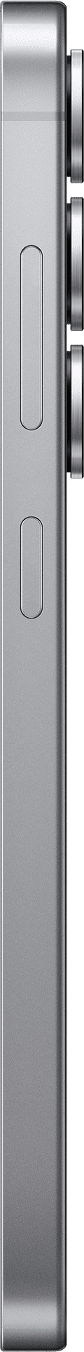 Samsung Galaxy S25 256GB Zilver 5G + Samsung Oplader 25 Watt Zwart rechterkant