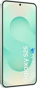 Samsung Galaxy S25 512GB Mint 5G + Samsung Kindsuit Back Cover Black front