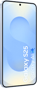 Samsung Galaxy S25 512GB Light Blue 5G + Samsung Charger 25W Black front
