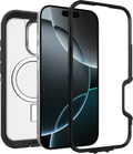 Otterbox Defender XT iPhone 16 Pro Back Cover met MagSafe Magneet Transparant Zwarte Rand linkerkant