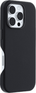 OtterBox Symmetry Apple iPhone 16 Back Cover with MagSafe Magnet Leather Black right side