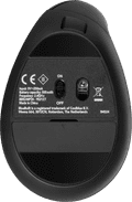BlueBuilt Summus Pro Verticale Ergonomische Bluetooth Muis onderkant