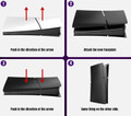 BlueBuilt Cover Schwarz für PS5 Slim Digital Edition visueller lieferant