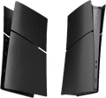 PlayStation 5 Slim Digital Edition + Covers Zwart + Extra Controller Wit product in gebruik