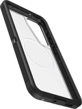 Otterbox Defender Samsung Galaxy S25 Plus Back Cover met Magneet Transparant Zwarte Rand linkerkant