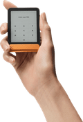 Ledger Flex BTC Oranje visual leverancier
