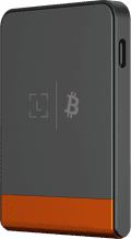 Ledger Flex BTC Oranje achterkant