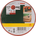 Bosch Promoline 115 millimeter K80, K120, K240 (25x) voorkant