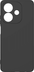 Just in Case Soft Design Oppo A40  / A40m / A60 5G Back Cover Zwart voorkant