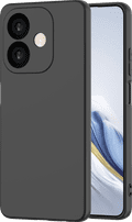 Just in Case Soft Design Oppo A40  / A40m / A60 5G Back Cover Zwart voorkant
