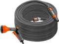 GARDENA Fabric Hose Liano Set 30m Hose + GARDENA Classic Multifunctional Spray Nozzle Main Image