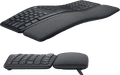 Logitech K860 Ergonomisch Draadloos Toetsenbord QWERTY + Logitech MX Master 3S linkerkant