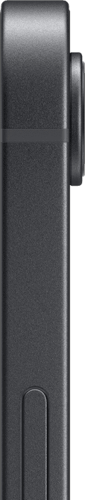 Apple iPhone 16e 128GB Zwart rechterkant