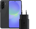 Samsung Galaxy A36 256GB Zwart 5G + Samsung Oplader 25 Watt Zwart Main Image