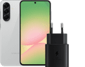 Samsung Galaxy A56 128GB Grijs 5G + Samsung Oplader 25 Watt Zwart Main Image