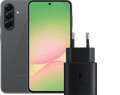 Samsung Galaxy A56 128GB Zwart 5G + Samsung Oplader 25 Watt Zwart Main Image