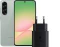 Samsung Galaxy A56 256GB Groen 5G + Samsung Oplader 25 Watt Zwart Main Image
