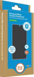 BlueBuilt Samsung Galaxy A56 Privacy Filter Screenprotector Glas verpakking