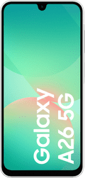 Samsung Galaxy A26 128GB Wit 5G + Basis Accessoirepakket voorkant